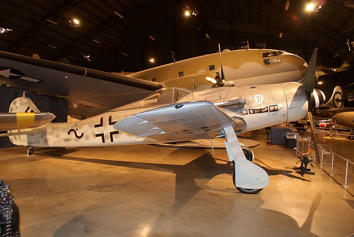 美国俄亥俄州代顿国家航空航天博物馆(NMUSAF)展出的一架 Fw 190D-9 战斗机,作为当事人美国空军战后缴获并保存的德军战机供公众参观。