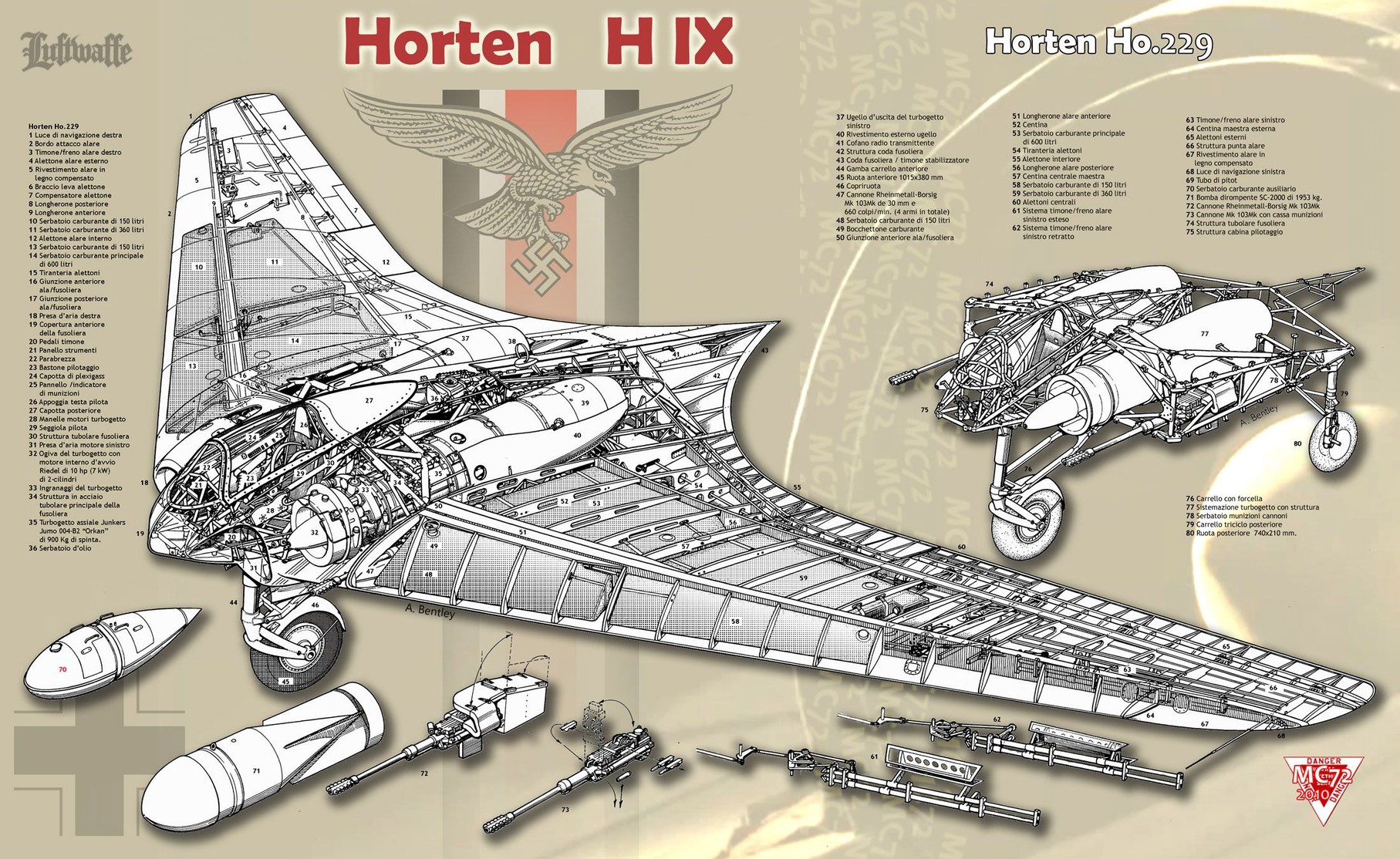 霍顿 Ho 229 V3 预生产原型机