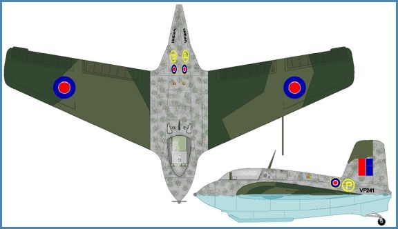 1946年,一架被英国皇家空军缴获并赋予编号VF241的 Me 163B 在英国进行试飞。战后美、英、苏等国对缴获的 Me 163 展开大量研究试飞,其火箭动力技术与高速飞行数据为战后航空发展提供了重要参考。