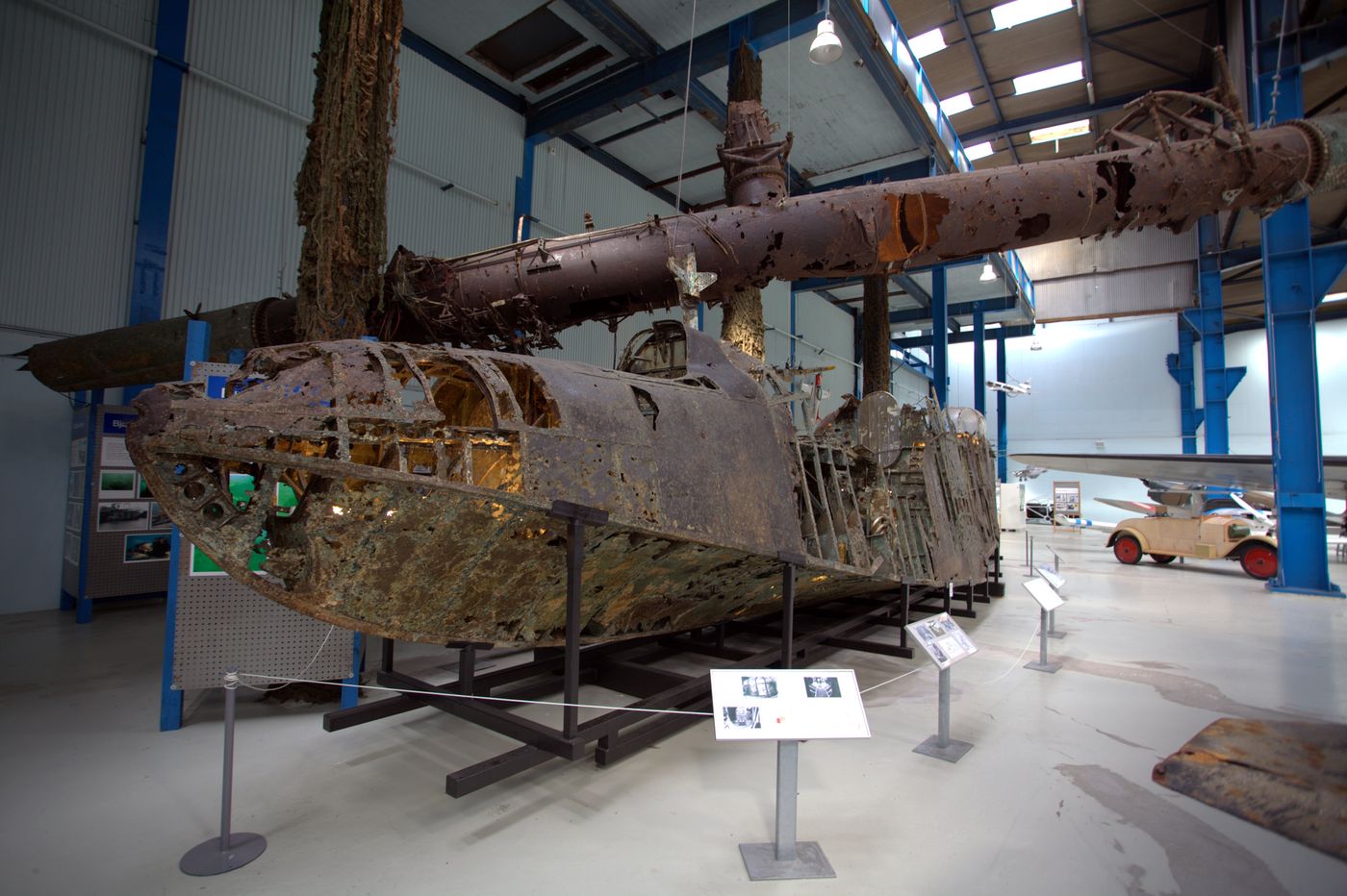 这架 BV 138 在哥本哈根附近的厄勒海峡被打捞出水，现陈列于丹麦埃尔西诺（赫尔辛格）的丹麦技术博物馆。复原时，翼梁保持着打捞时的原始姿态；它是战后唯一被完整打捞并公开展出的 BV 138 实物。