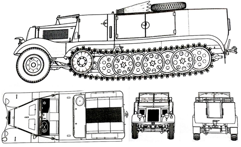 Sd.Kfz.11(H Kl 6)型半履带车