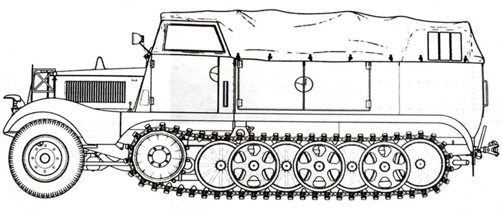 Sd.Kfz.11/1(HL kl 5N)型半履带车