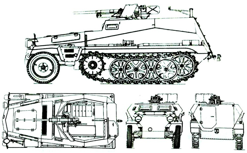 250/10轻型半履带装甲炮车(Sd.Kfz.250/10)