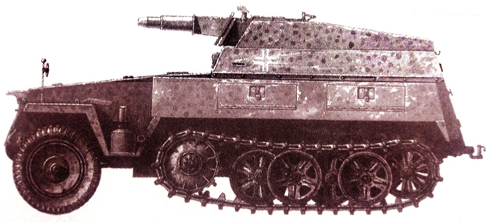 250/8型半履带装甲炮车 Sd.Kfz.250/8 Neu
