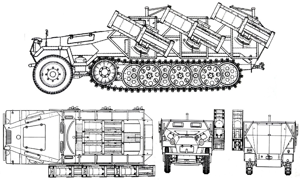 251/1 B型半履带装甲火箭炮车 Sd.Kfz.251/1 Ausf.B「Stuka Zu Fuss」
