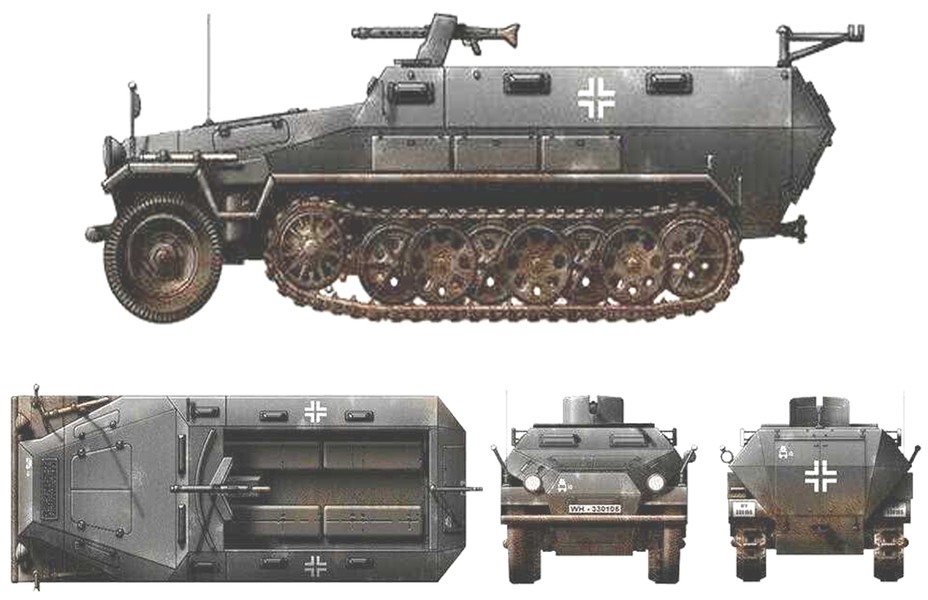 251/1型半履带装甲运兵车(A型车体) Sd.Kfz.251/1 Ausf.A