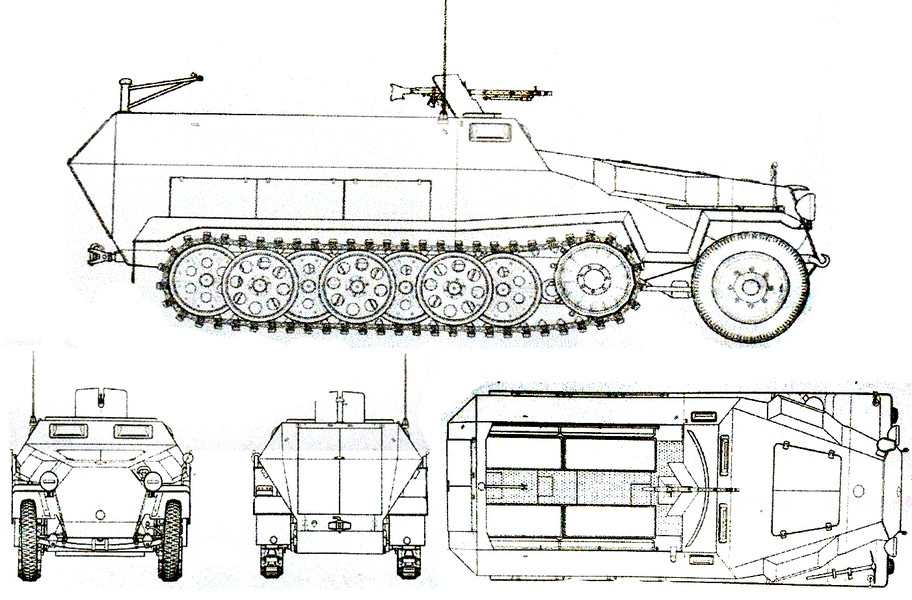 251/1型半履带装甲运兵车(C型车体) Sd.Kfz.251/1 Ausf.C