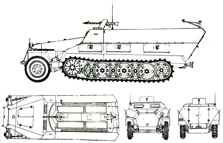 251/1型半履带装甲运兵车(D型车体) Sd.Kfz.251/1 Ausf.D