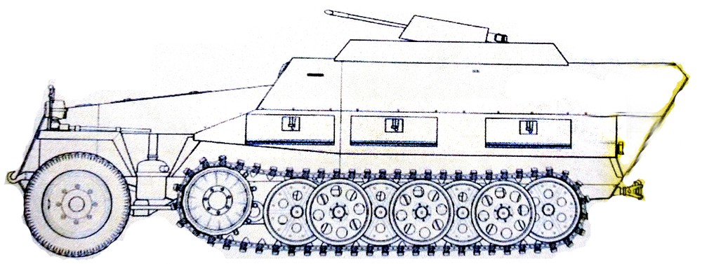 Sd.Kfz.251/21 Flak D型半履带装甲自行防空炮车