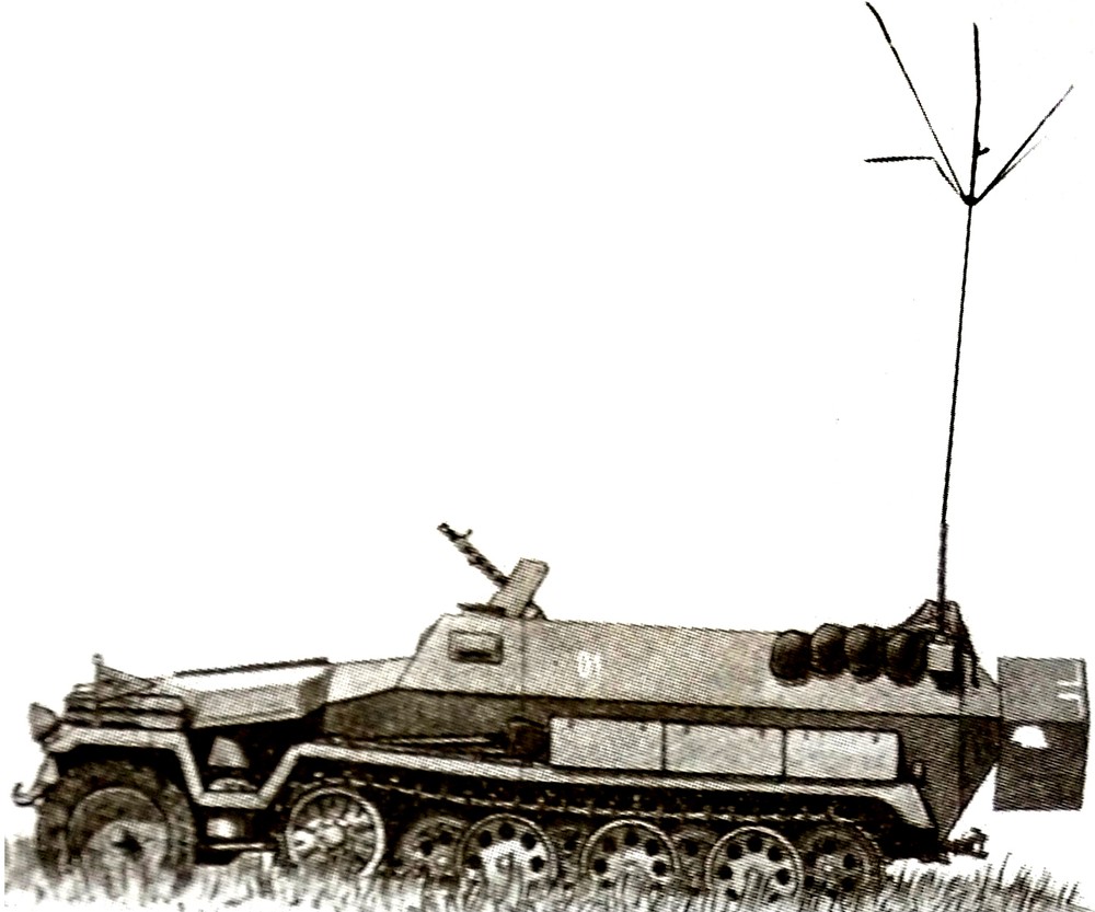 Sd.Kfz.251/3 Ⅱ型半履带装甲通讯指挥车