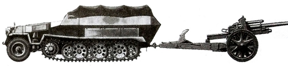 Sd.Kfz.251/4型半履带装甲火炮牵引车