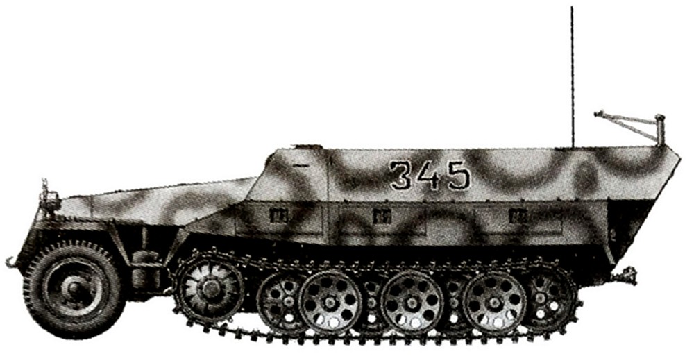 Sd.Kfz.251/4 Ⅱ型半履带装甲弹药运载车