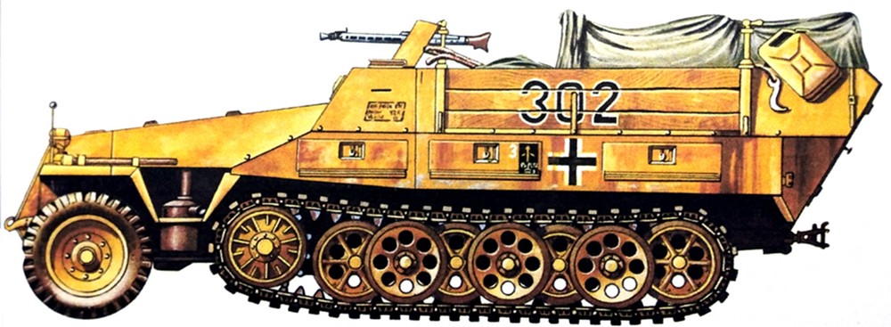 Sd.Kfz.251/7 Ausf.D型半履带装甲工兵突击车