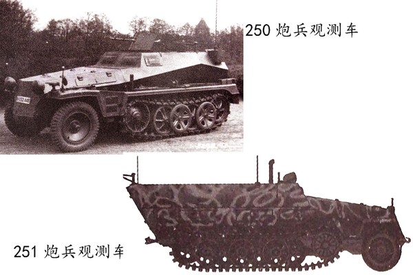 250、251系列半履带装甲炮兵观测车