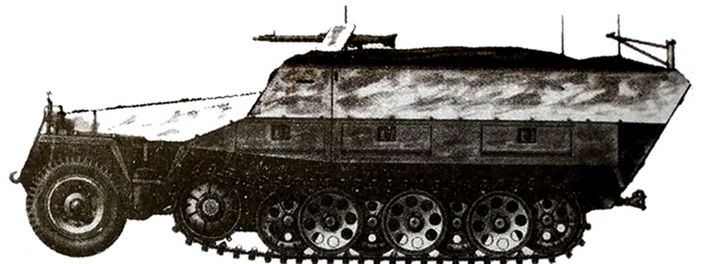 Sd.Kfz.251/19型半履带装甲野战电话通讯交换车