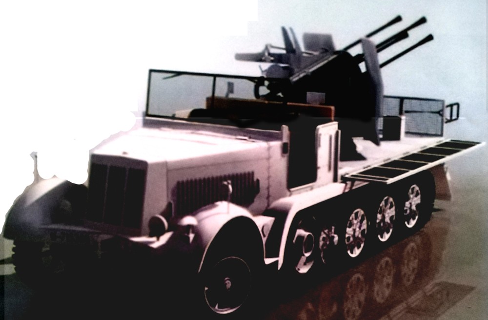 Sd.Kfz.7/1型半履带防空炮车