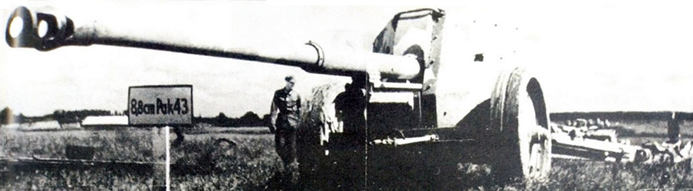 1944年正在展出的一门88毫米Pak43型反坦克炮。
