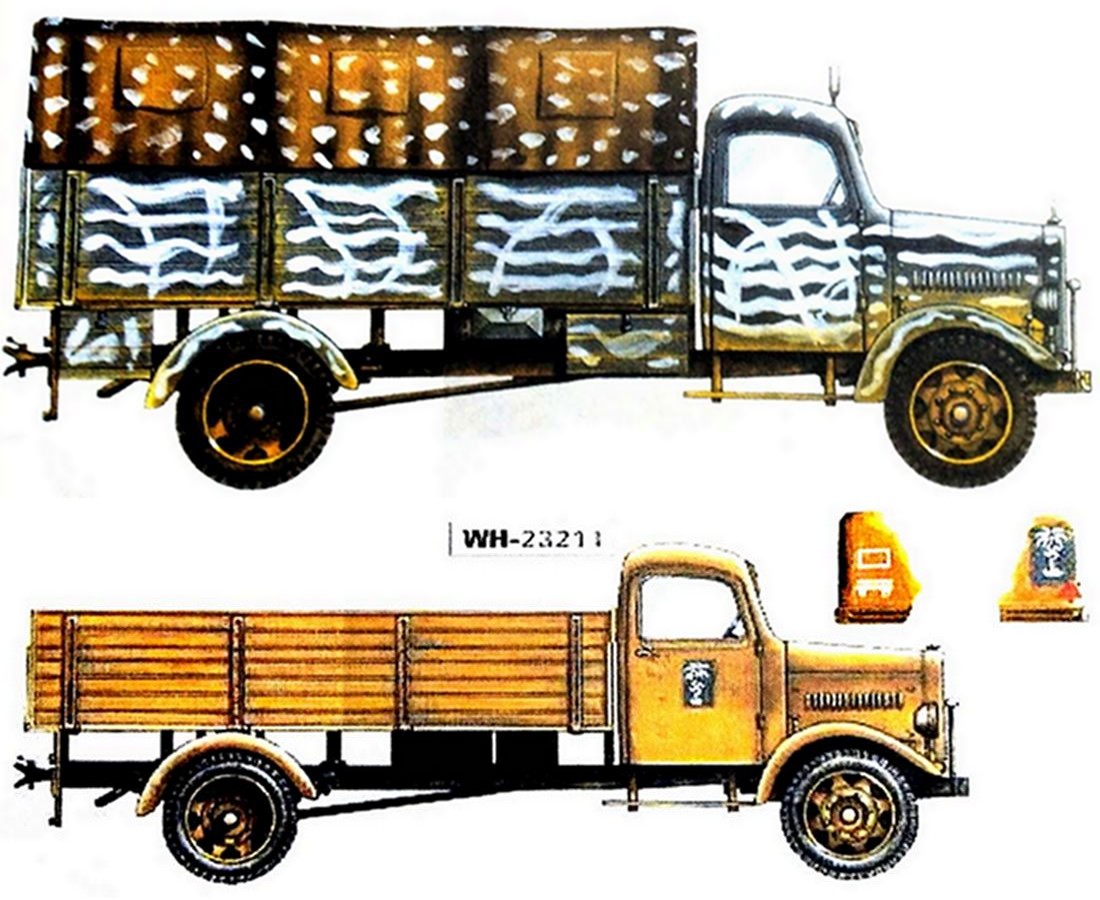 奔驰L3000S（4X2）中型军用卡车