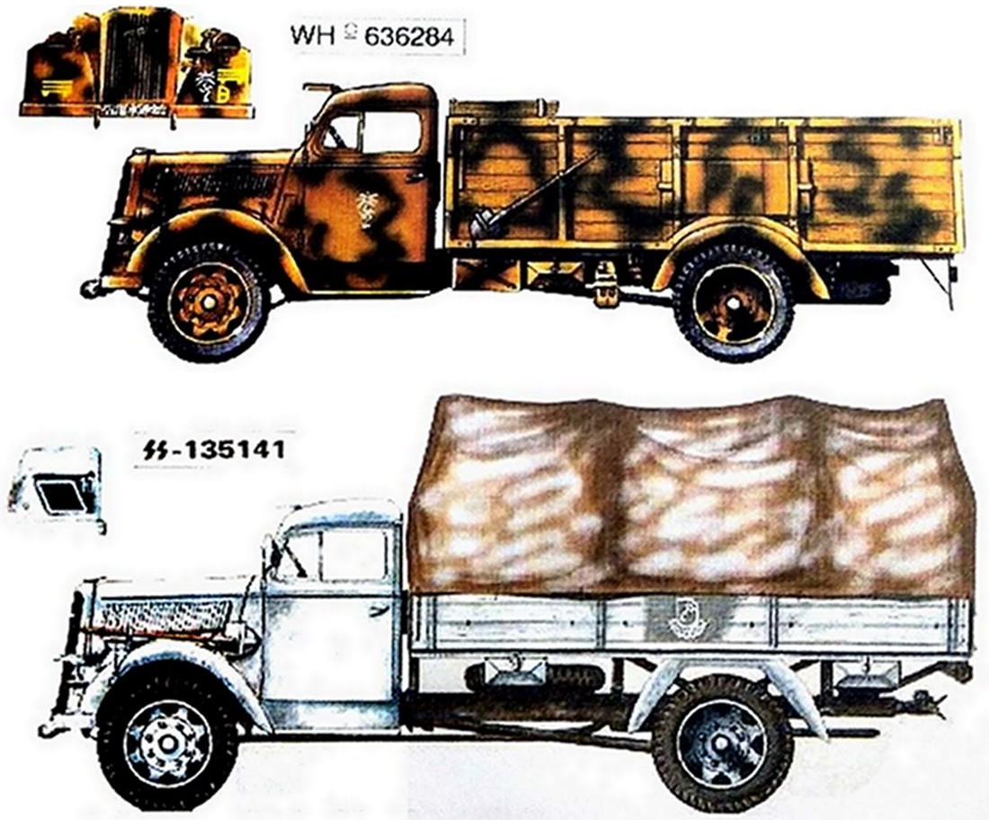 欧宝闪电3.6-36S军用卡车