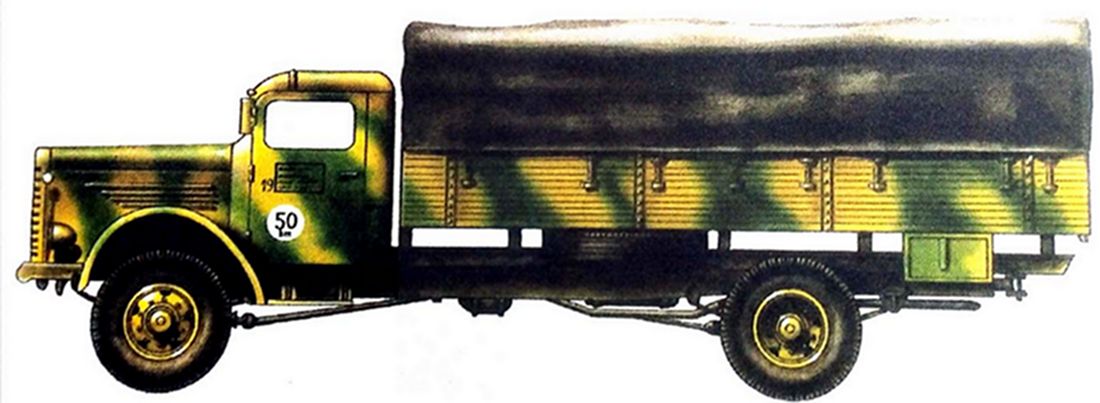 布辛 NAG 4500A（4X4）中型军用卡车