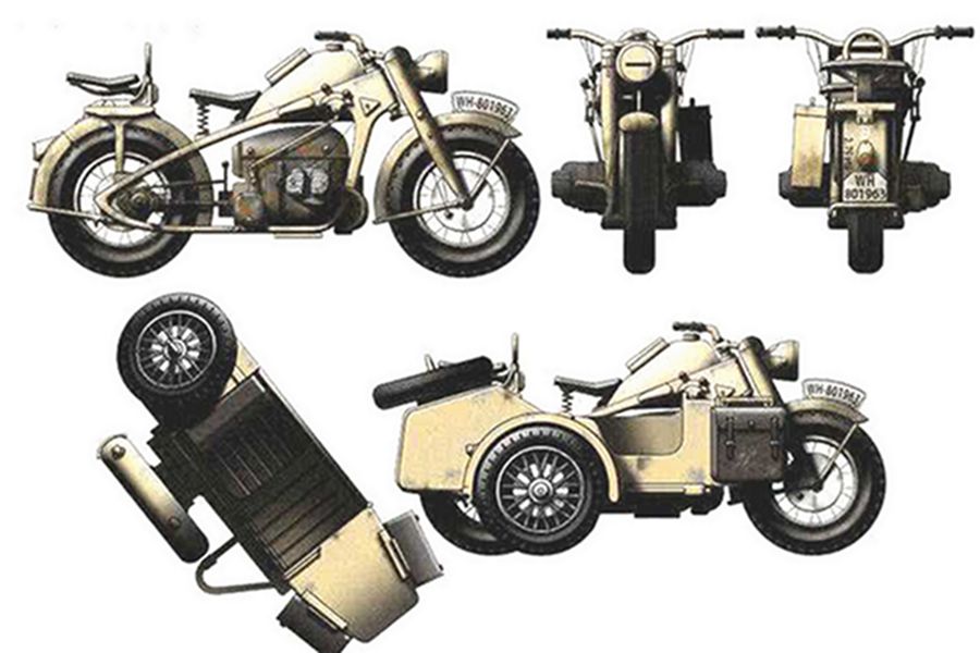 春达普KS750型军用摩托车