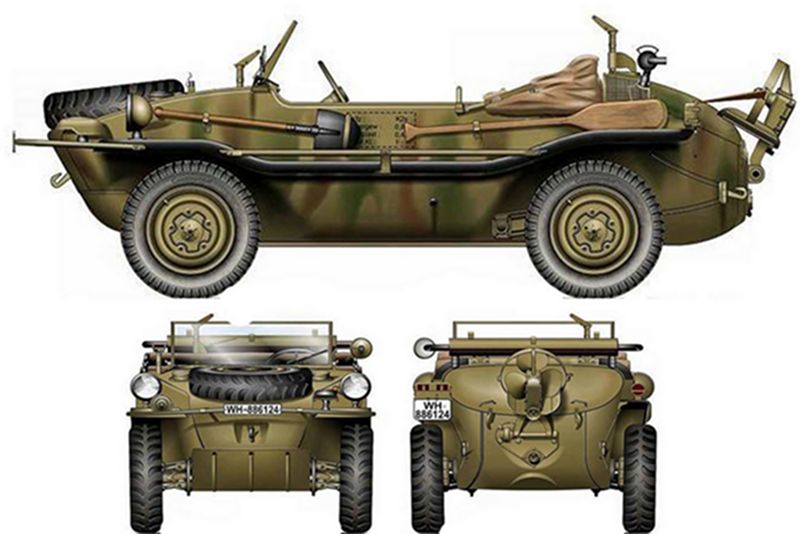 大众VW166型两栖军用越野车