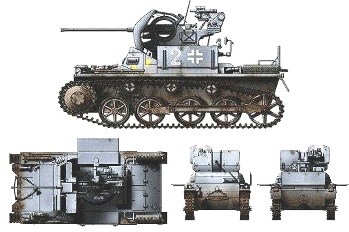 Ⅰ号自行高射炮车 Flakpanzer Ⅰ / 20mm Flak38 Sd.Kfz.101