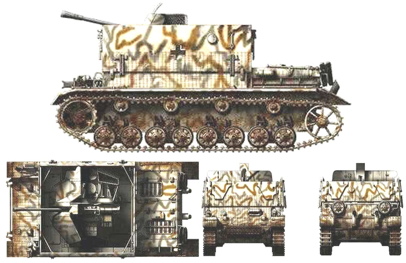 「家具车」自行高射炮车 37mm Flak auf Fahrgestell Pz.Kpfw.Ⅳ(Sf) Mobelwagen Sd.Kfz.161/3