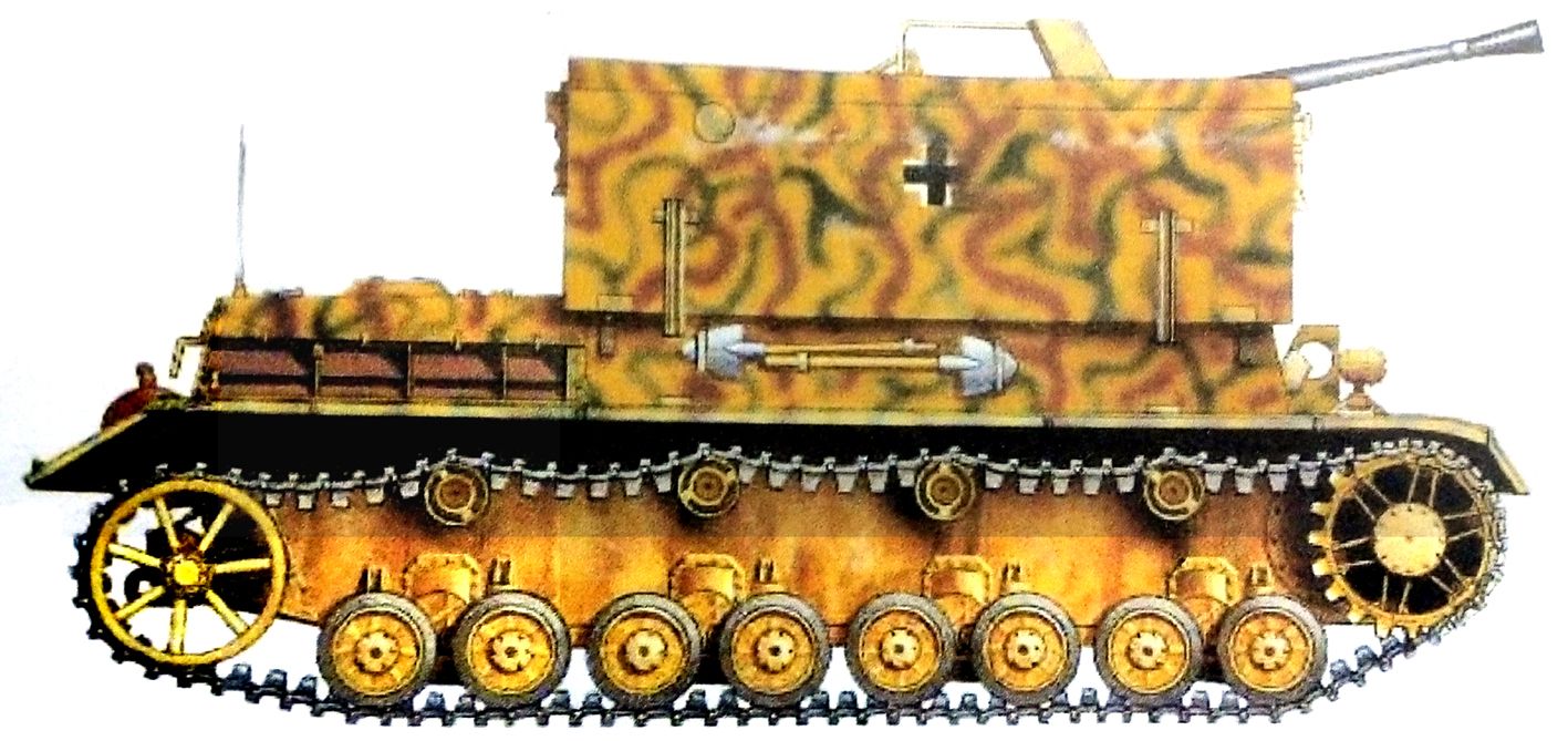 1944年12月,德军在阿登反击战中使用的一辆「家具车」自行高射炮车,该炮车隶属武装党卫军第1装甲师(「阿道夫•希特勒警卫旗队」师)。
