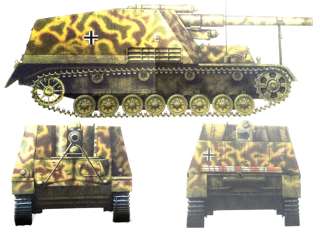 150毫米「野蜂」自行榴弹炮车 150mm sFH 18/1 auf Geschw.Ⅲ/Ⅳ Sd.Kfz.165「Hummel」