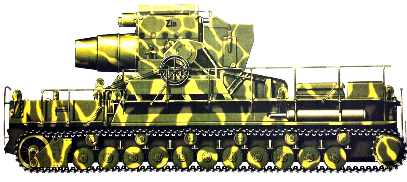 1943-1944年,东线苏联战场上的「卡尔」重型臼炮自行炮车。