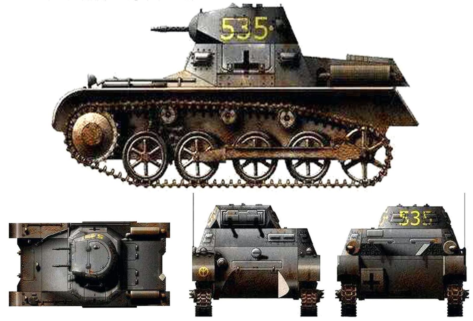 Ⅰ号A型坦克(Sd.Kfz.101 Pz.Kpfw.Ⅰ Ausf.A)