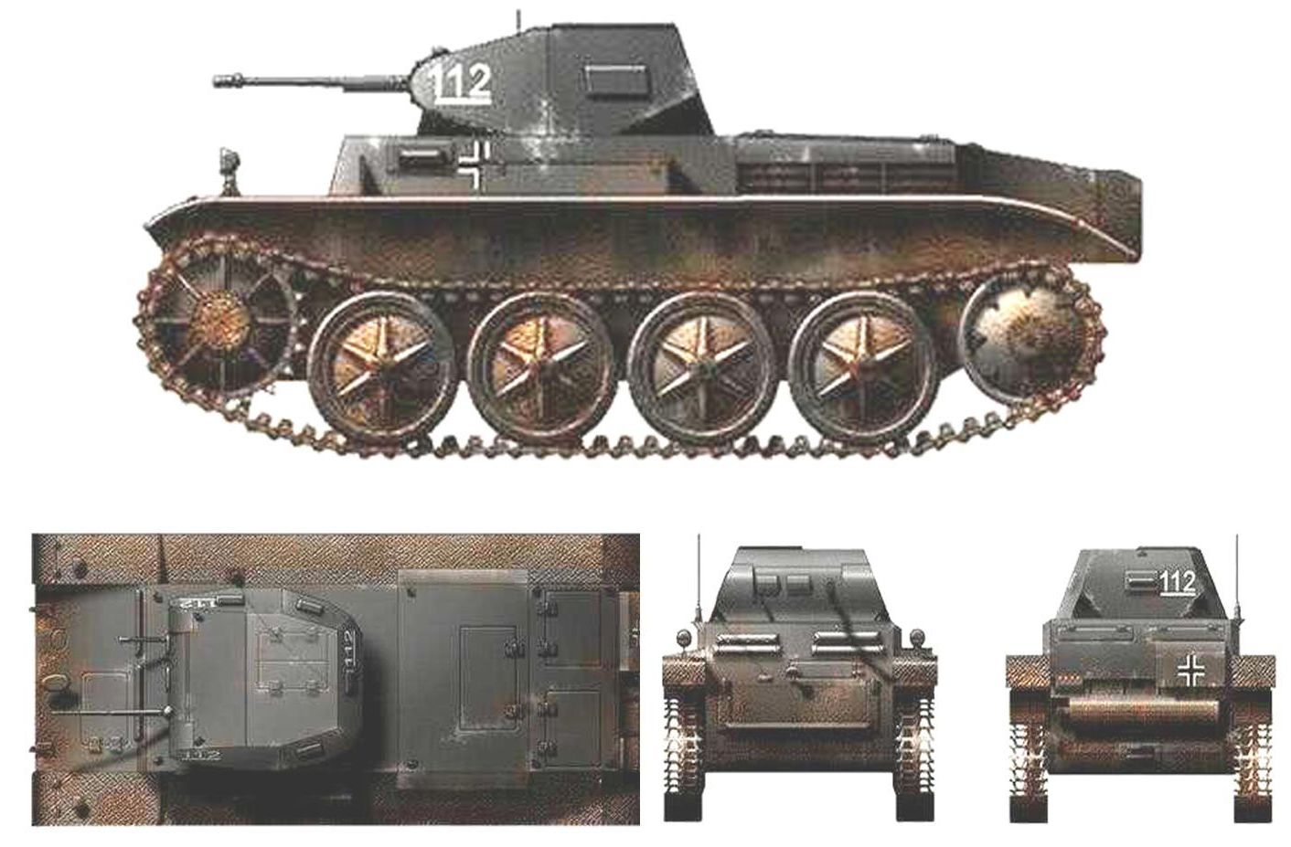 Ⅱ号D/E型坦克(Sd.Kfz.121 Pz.Kpfw.Ⅱ Ausf.D/E)