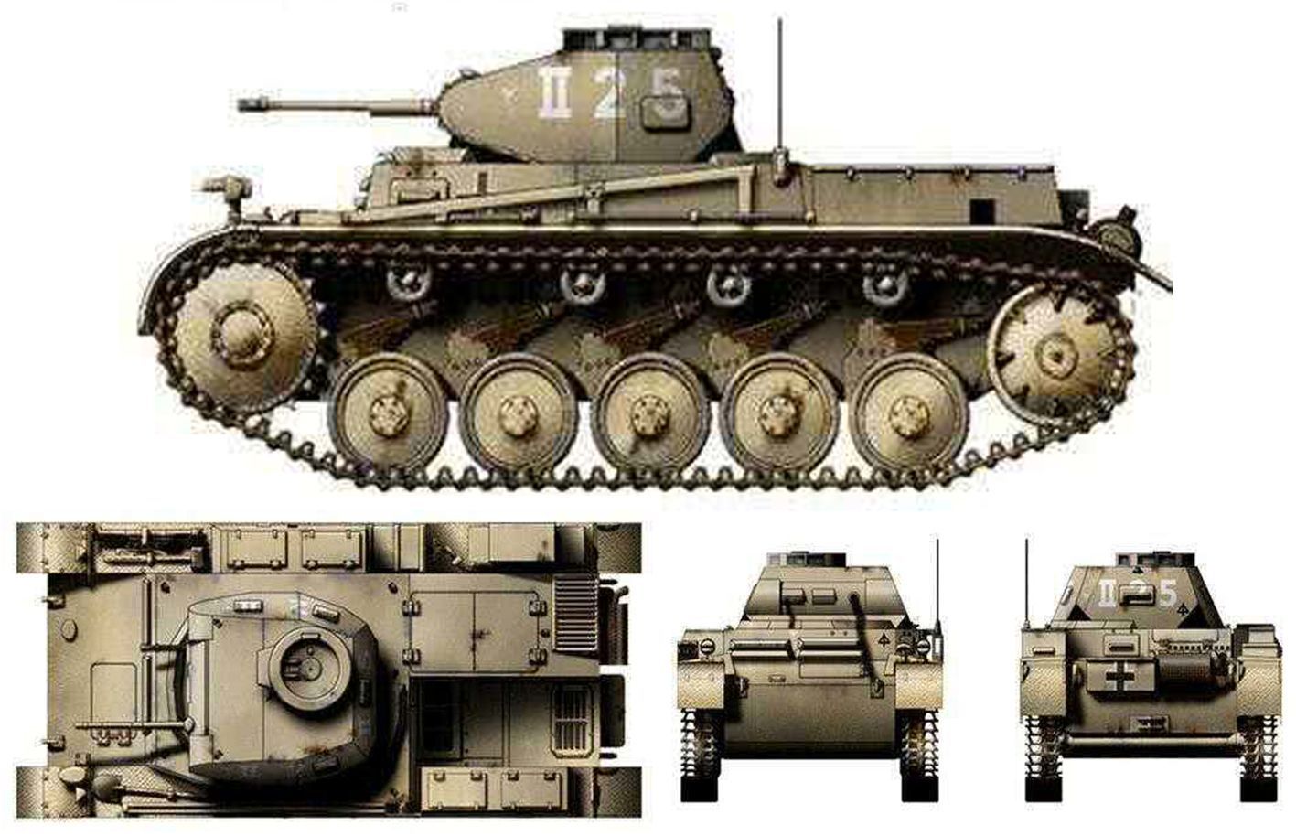 Ⅱ号F型坦克(Sd.Kfz.121 Pz.Kpfw.Ⅱ Ausf.F)