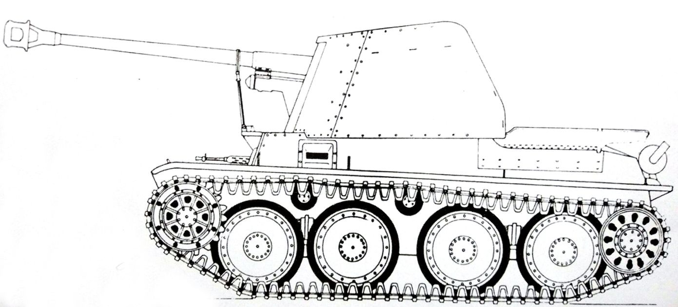 75mm「黄鼠狼」Ⅲ H型反坦克炮车 75mm Pak43/3 auf Pz.Kpfw.38（t） Ausf.H MarderⅢ/Sd.Kfz.138H