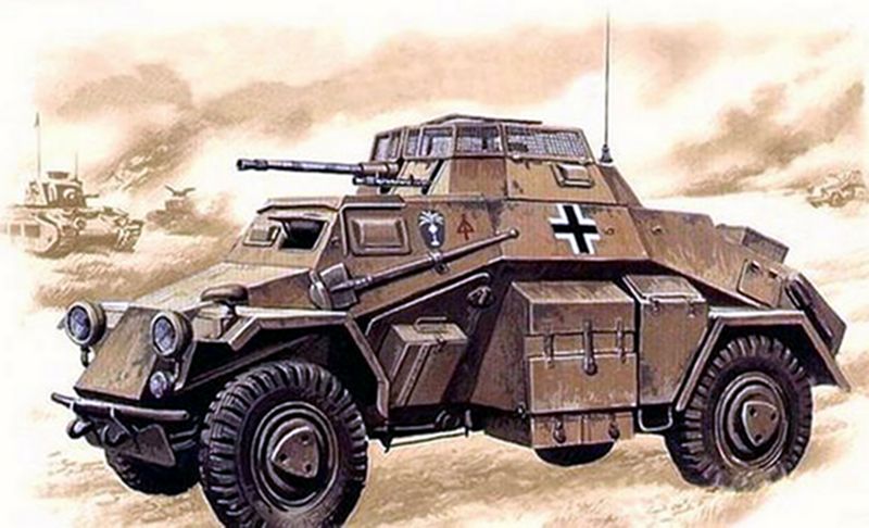 Sd.Kfz.221/222型4轮装甲侦察车
