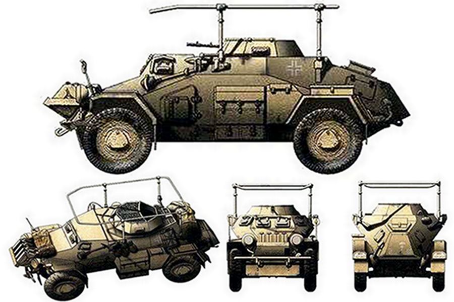 Sd.Kfz.223型4轮装甲通讯车