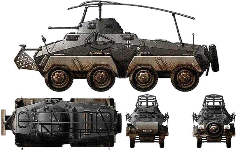 Sd.Kfz.232型8轮装甲通讯车