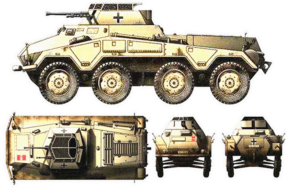 Sd.Kfz.234/1型8轮装甲侦察车
