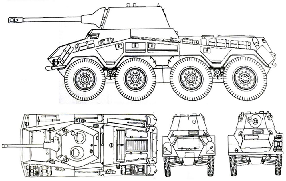 Sd.Kfz.234/2型「美洲狮」8轮装甲侦察车