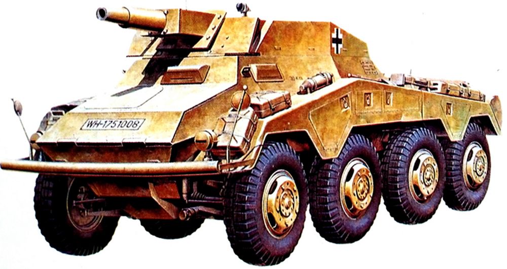 Sd.Kfz.234/3型8轮装甲火力支援车