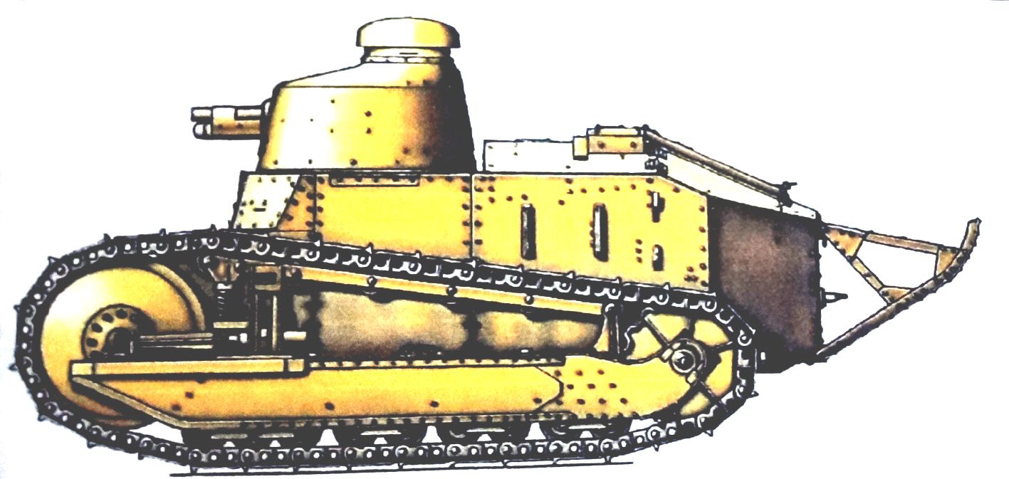 1940年春季，「法国战役」期间，隶属法军第24战斗坦克营的一辆雷诺FT-17轻型坦克。