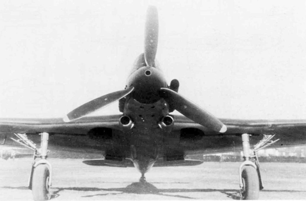 SM.93 原型机的另一角度照片。该机后被德军征用继续测试,但因盟军推进最终被遗弃,未能投入量产。