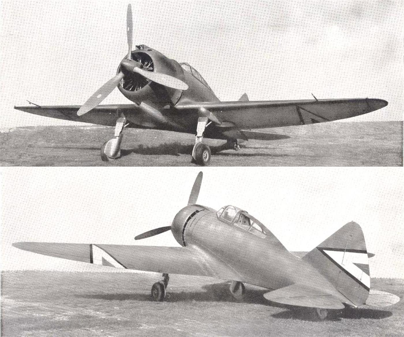 意大利航空部1941年发布的雷贾尼Re.2000战斗机官方照片。Re.2000因机翼整体油箱易损被意大利空军拒绝正式列装后,主要作为出口与许可生产机型,本图即为其在意大利国内小批量服役与试飞阶段留下的影像。