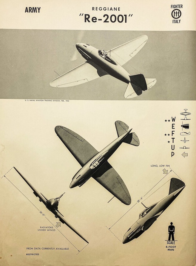 1943年2月,美国海军航空训练部发布关于「隼II」战斗机的飞机识别海报。