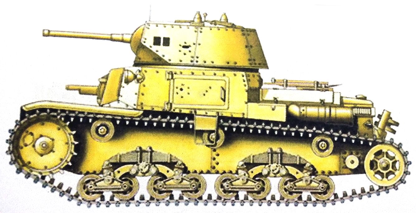 1942年,非洲埃及,意军第132装甲师的132坦克团直属连1排的M13/40中型坦克。