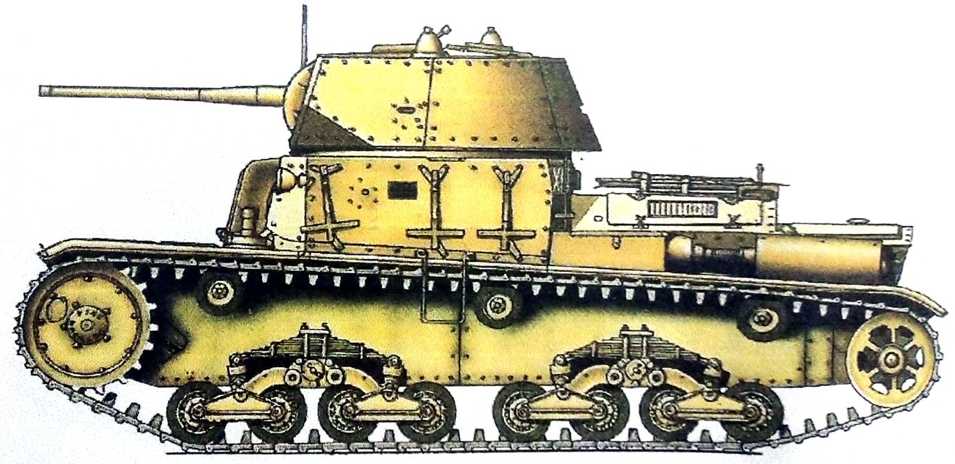 1943年,意大利,属于意军指挥部XfⅡ中型坦克营的M15/42中型坦克。