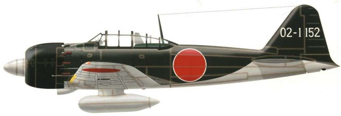 A6M5零式战斗机插图。注:从其机身上的垂尾编号,可知其隶属第202海军航空队。
