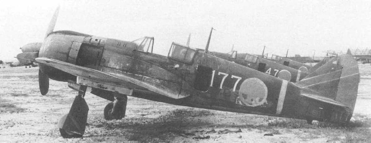 1945年间，隶属飞行第59战队的五式战斗机（Ki-100）。