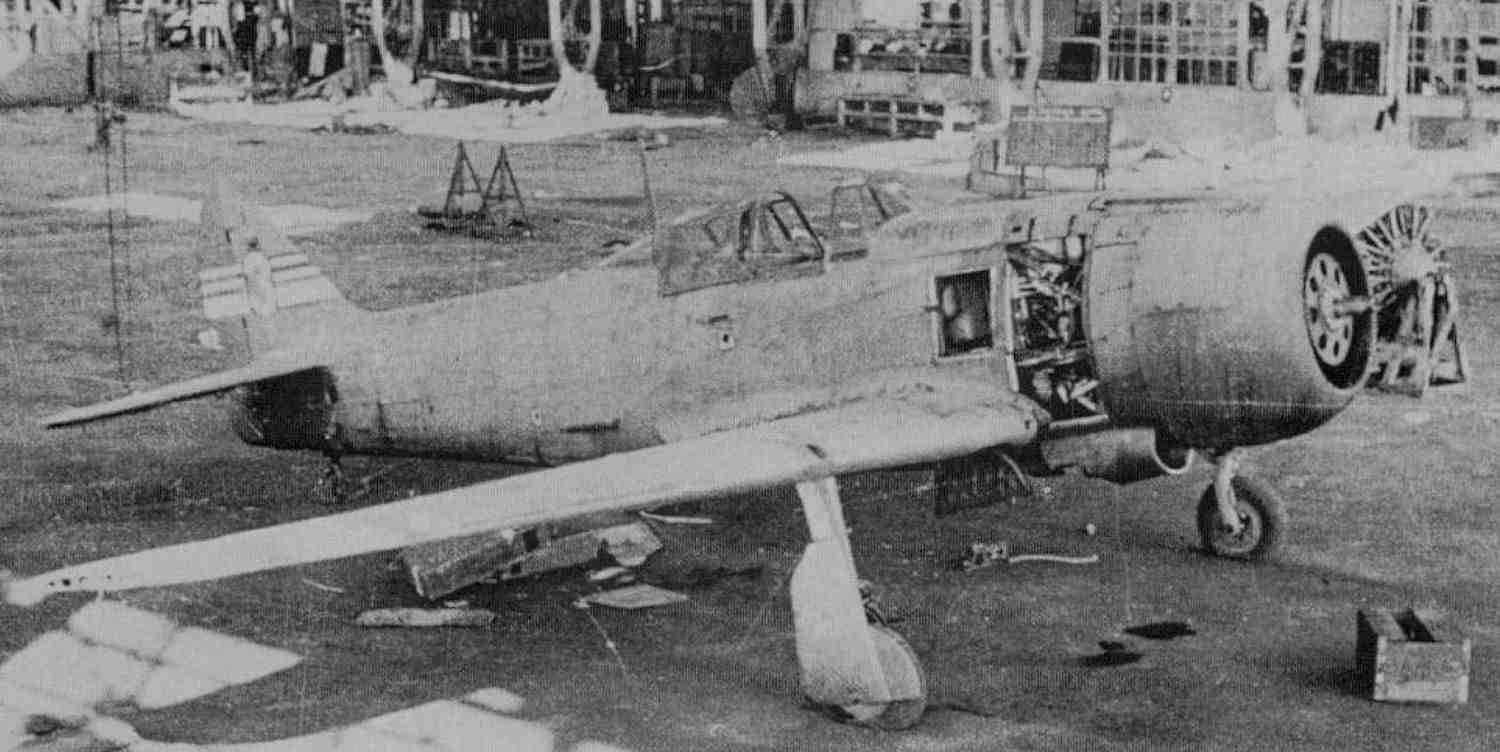 1945年，在东京被美军缴获的一架五式战斗机二型（Ki-100-II）原型机，该机采用涡轮增压的Ha-112-IIru发动机以提升高空性能，但因战争结束未能投入量产。